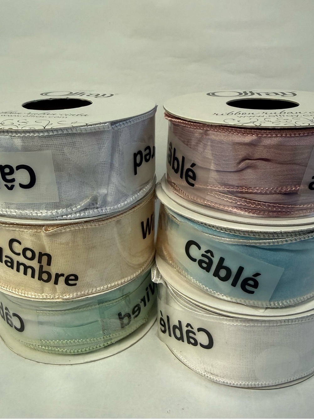 OFFRAY Wired Ribbon Spool Set NWT